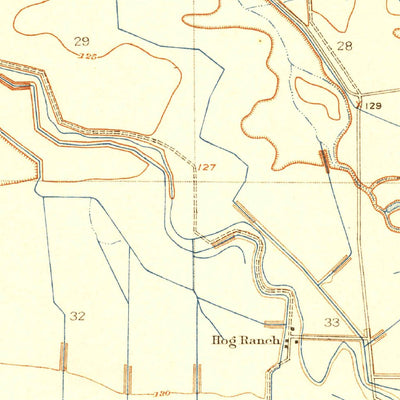 United States Geological Survey Oxalis, CA (1922, 31680-Scale) digital map