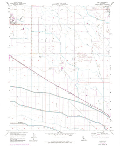 United States Geological Survey Oxalis, CA (1956, 24000-Scale) digital map