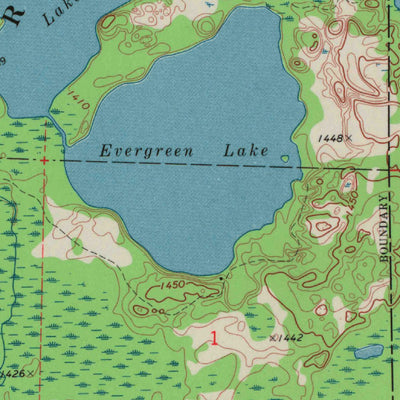 United States Geological Survey Oxbo, WI (1970, 24000-Scale) digital map