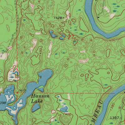 United States Geological Survey Oxbo, WI (1970, 24000-Scale) digital map