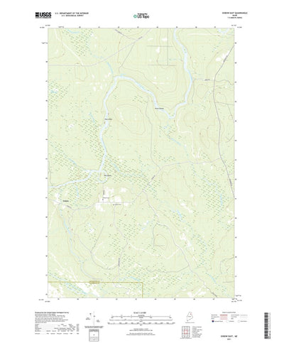 United States Geological Survey Oxbow East, ME (2021, 24000-Scale) digital map