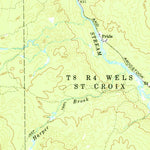 United States Geological Survey Oxbow, ME (1965, 62500-Scale) digital map