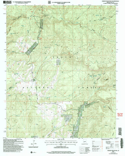 United States Geological Survey Oxbow Mountain, AZ (2004, 24000-Scale) digital map