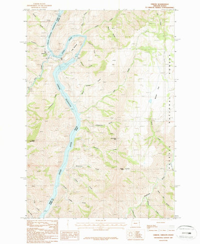 United States Geological Survey Oxbow, OR-ID (1987, 24000-Scale) digital map