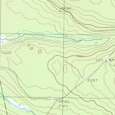 United States Geological Survey Oxbrook Lakes, ME (1988, 24000-Scale) digital map