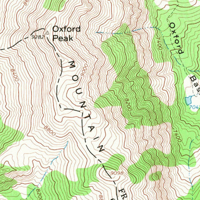 United States Geological Survey Oxford, ID (1968, 24000-Scale) digital map