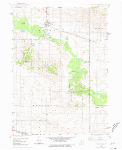 United States Geological Survey Oxford Junction, IA (1980, 24000-Scale) digital map