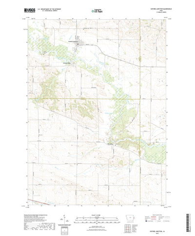 United States Geological Survey Oxford Junction, IA (2022, 24000-Scale) digital map