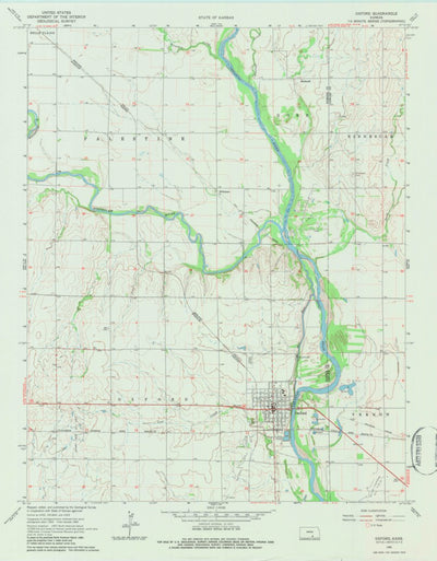 United States Geological Survey Oxford, KS (1965, 24000-Scale) digital map