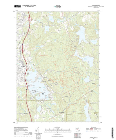United States Geological Survey Oxford, MA (2021, 24000-Scale) digital map