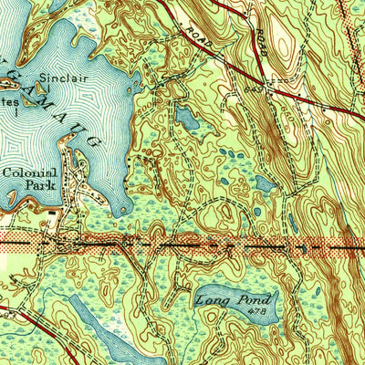 United States Geological Survey Oxford, MA-CT-RI (1946, 31680-Scale) digital map