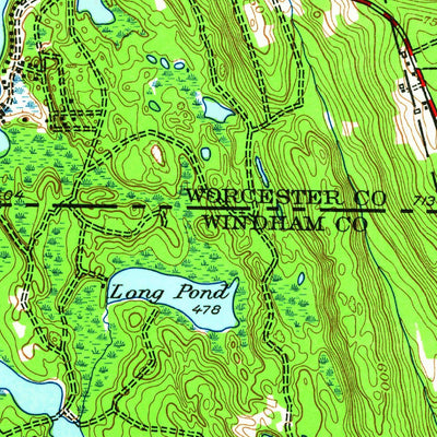 United States Geological Survey Oxford, MA-CT-RI (1964, 24000-Scale) digital map