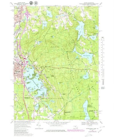 United States Geological Survey Oxford, MA-CT-RI (1969, 25000-Scale) digital map