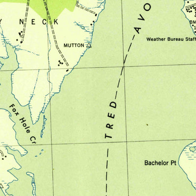United States Geological Survey Oxford, MD (1942, 31680-Scale) digital map
