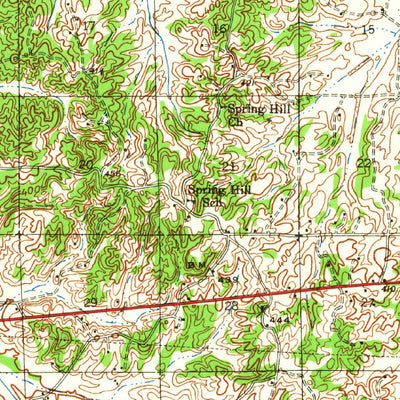 United States Geological Survey Oxford, MS (1940, 62500-Scale) digital map