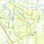 United States Geological Survey Oxford, MS (1984, 100000-Scale) digital map