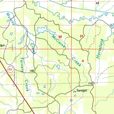 United States Geological Survey Oxford, MS (1984, 100000-Scale) digital map