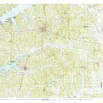 United States Geological Survey Oxford, MS (1990, 100000-Scale) digital map