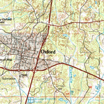 United States Geological Survey Oxford, MS (1990, 100000-Scale) digital map