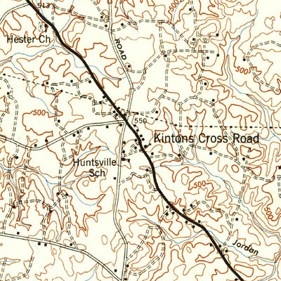 United States Geological Survey Oxford, NC (1953, 62500-Scale) digital map