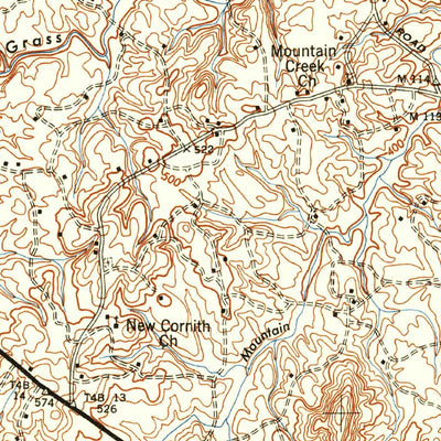 United States Geological Survey Oxford, NC (1953, 62500-Scale) digital map
