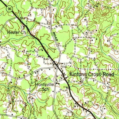 United States Geological Survey Oxford, NC (1966, 62500-Scale) digital map