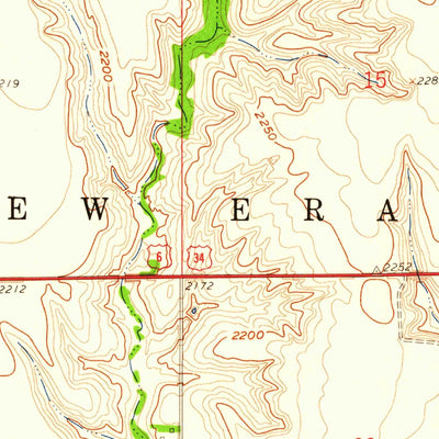 United States Geological Survey Oxford, NE (1958, 24000-Scale) digital map