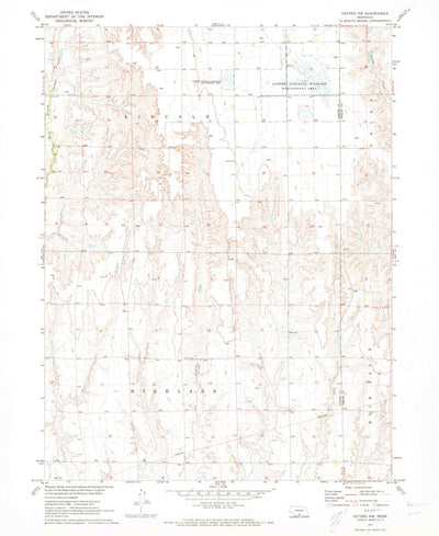 United States Geological Survey Oxford NW, NE (1971, 24000-Scale) digital map