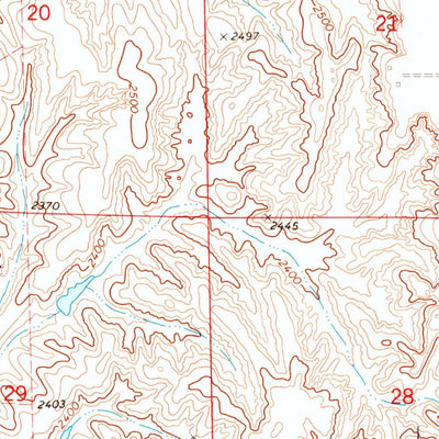 United States Geological Survey Oxford NW, NE (1971, 24000-Scale) digital map
