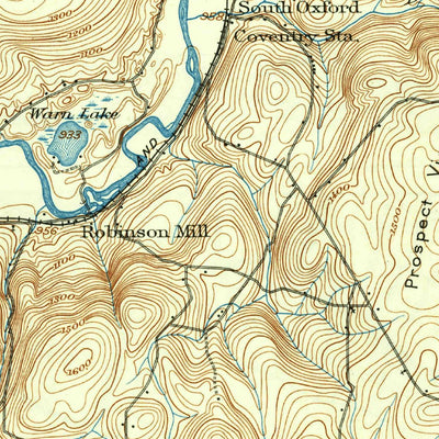 United States Geological Survey Oxford, NY (1904, 62500-Scale) digital map