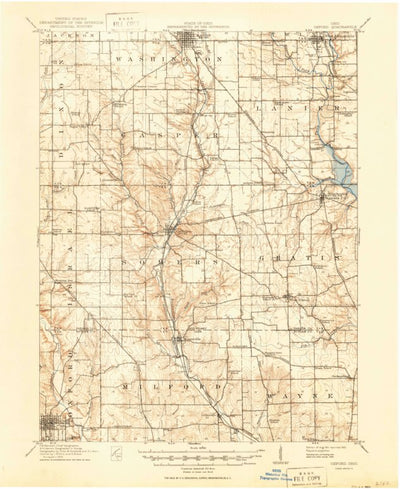 United States Geological Survey Oxford, OH (1911, 62500-Scale) digital map