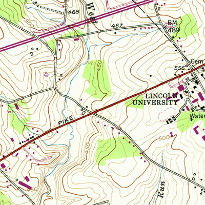 United States Geological Survey Oxford, PA (1953, 24000-Scale) digital map