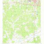 United States Geological Survey Oxford South, MS (1980, 24000-Scale) digital map