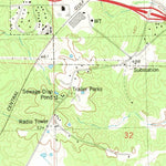 United States Geological Survey Oxford South, MS (1980, 24000-Scale) digital map