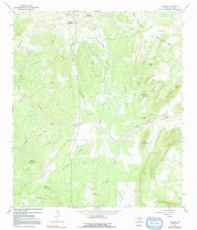 United States Geological Survey Oxford, TX (1967, 24000-Scale) digital map