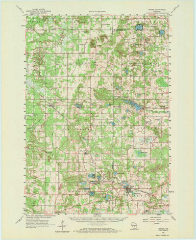 United States Geological Survey Oxford, WI (1961, 62500-Scale) digital map