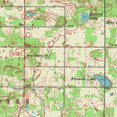 United States Geological Survey Oxford, WI (1961, 62500-Scale) digital map
