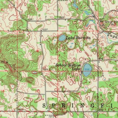 United States Geological Survey Oxford, WI (1961, 62500-Scale) digital map