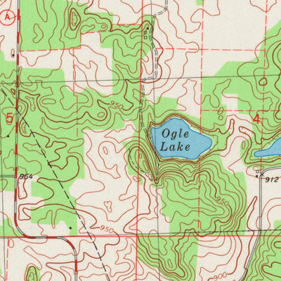 United States Geological Survey Oxford, WI (1979, 24000-Scale) digital map