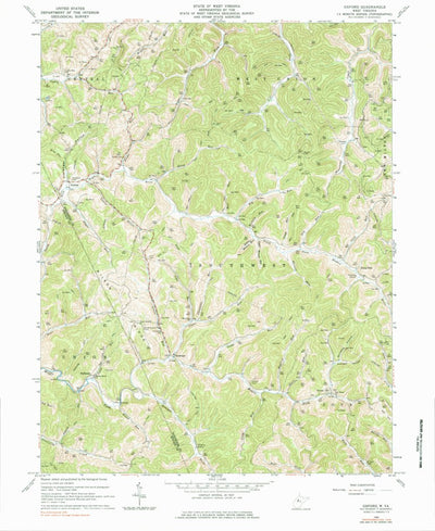 United States Geological Survey Oxford, WV (1964, 24000-Scale) digital map