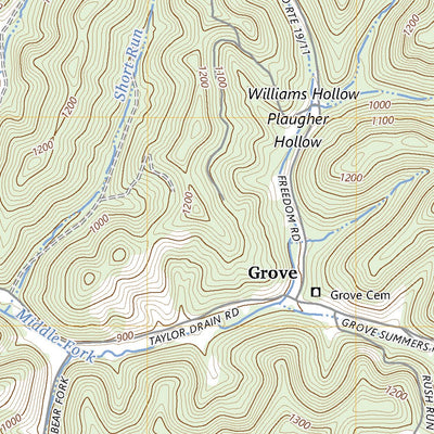 United States Geological Survey Oxford, WV (2023, 24000-Scale) digital map
