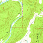 United States Geological Survey Oxley, AR (1973, 24000-Scale) digital map