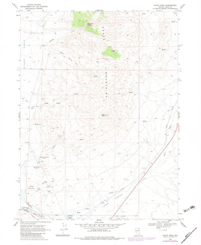 United States Geological Survey Oxley Peak, NV (1968, 24000-Scale) digital map
