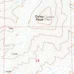 United States Geological Survey Oxley Peak, NV (1968, 24000-Scale) digital map