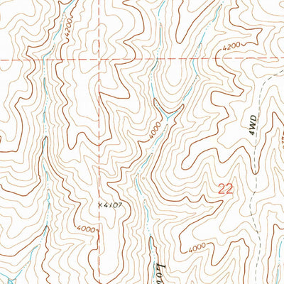 United States Geological Survey Oxman, OR (1994, 24000-Scale) digital map