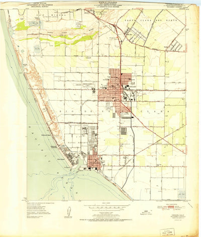 United States Geological Survey Oxnard, CA (1951, 24000-Scale) digital map