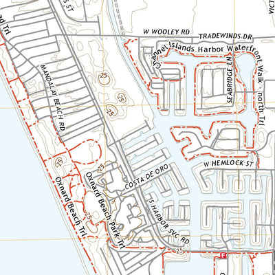 United States Geological Survey Oxnard, CA (2022, 24000-Scale) digital map