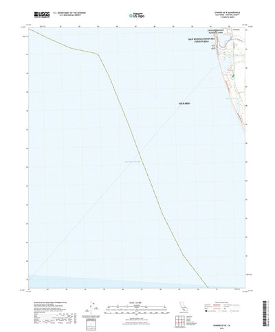 United States Geological Survey Oxnard OE W, CA (2022, 24000-Scale) digital map