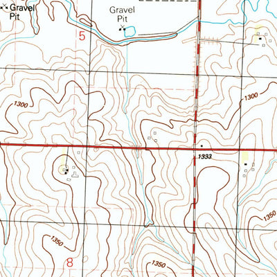 United States Geological Survey Oyens, IA (1985, 24000-Scale) digital map