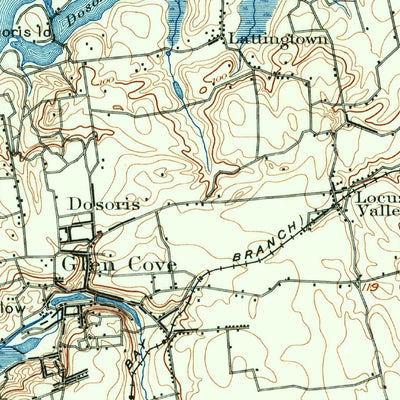 United States Geological Survey Oyster Bay, NY-CT (1897, 62500-Scale) digital map